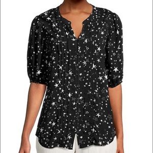 NWT Black Stars Top. Light weight.